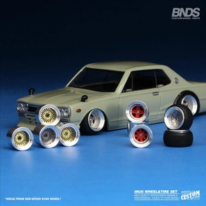 正版BNDS 轮毂 1:64  合金车模  改装  JDM 轮圈  静态展示 包邮