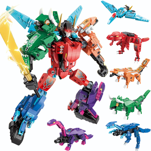男孩子乐高积木益智拼装变形恐龙金刚机甲机器人模型儿童玩具拼图