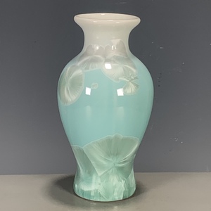瓷器古董老物件全品清代雍正年制结晶窑变釉花瓶小赏瓶包老保真