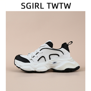 SGIRL TWTW春秋款欧美风巴黎老爹鞋女鞋厚底增高设计感高端运动鞋