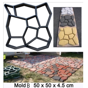 塑料模具水泥制品地面压花各种模具创意花砖模具花园铺路地板模具