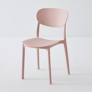 IKEA宜家塑料椅子轻奢餐桌餐椅餐厅家用可叠放书桌设计感靠背凳子