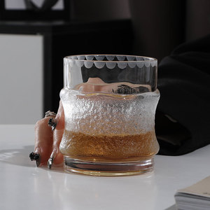 PARIS LACE巴黎蕾丝/艺术玻璃中古杯/法式水晶杯酒杯威士忌杯手刻