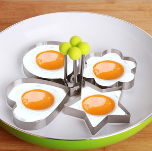不锈钢煎蛋器创意加厚煎鸡蛋模具厨房蒸荷包蛋圆形爱心型煎蛋模具