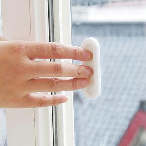 粘贴式塑料门窗拉手器把手玻璃门窗推拉执手门窗辅助开关器4个装