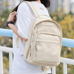 红谷新款双肩包女日系休闲学生书包百搭高级感电脑包户外旅行背包