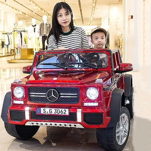 RS奔驰大G儿童电动汽车四轮遥控玩具车可坐大人越野宝宝男孩童车