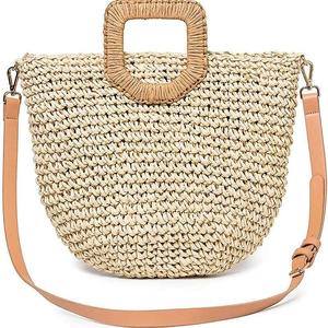 Straw Shoulder Bag, Kadell Straw Clutch Women Handmade Straw