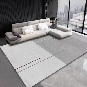 北欧风地毯客厅茶几毯灰色大面积房间卧室地毯可水洗客厅01120*16