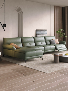 顾家沙发意式极简真皮沙发电动多功能头层牛皮现代轻奢简约沙客厅