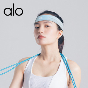 正品代购alo yoga夏季新款运动发带纯色瑜伽头巾吸湿排汗弹力健身