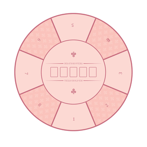 德州扑克桌粉色圆形长方布专用德州桌布垫桌布扑克垫台布骰宝桌布