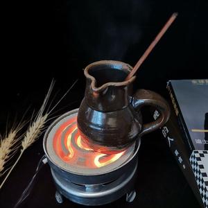 瓦罐奶茶煮茶罐罐罐茶煮茶器全套套装茶罐小电炉陕西甘肃西和成县