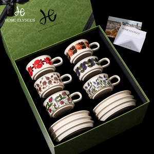 家榭丽舍「白苔森林」咖啡杯套装新婚乔迁礼物英式下午茶茶具礼盒