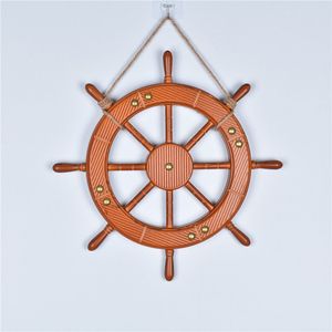 地中海木质船舵方向舵背景墙装饰创意礼物墙面装饰布置房间装饰品