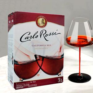 美国加州红酒加州乐事红葡萄酒盒装红酒袋装双杯红酒carlo rossi