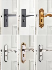 汇泰龙家用门锁卧室室内房间铝合金门把手卫生间木门通用型锁子锁