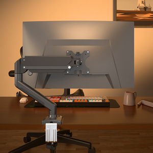 电脑显示器支架双屏桌面可升降旋转屏幕悬臂底座免打孔机械臂托架