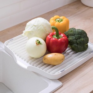 厨房多功能两用沥水盘碗碟滤水架塑料托盘蔬菜水果控水水槽置物架