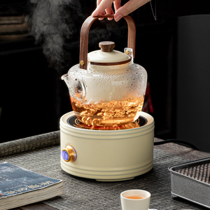 电陶炉套装煮茶炉家用玻璃烧水壶小型茶具电热茶炉陶瓷煮茶器