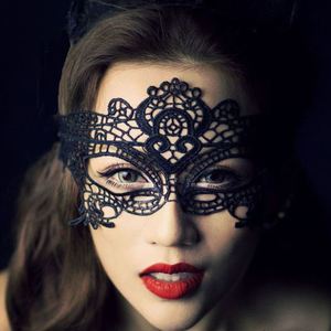面纱遮脸性感蕾丝眼罩面具半脸化妆舞会演出道具黑色万圣节公主女