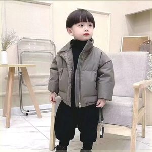 巴拉韩系2022新款儿童装棉衣冬装男童棉服洋气男孩中小童韩版冬季