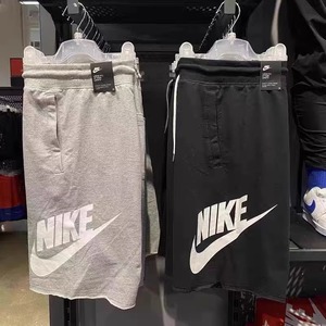 Nike耐克男子短裤夏季新款运动休闲宽松大勾纯棉透气五分裤AT5268