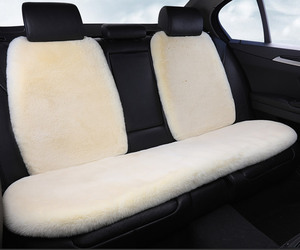 冬季汽车坐垫单片短毛仿兔毛加厚保暖男女通用冬天座垫套毛绒车垫