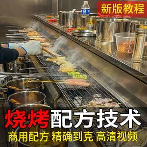 锦州锡纸烧烤腌制烤串小吃撒料技术配方教程商用视频开店创业培训