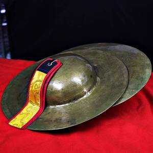 尼泊尔老式大钹铜嚓大镲成人碰铃打击乐器铙钹青铜大帽钹老钹法器