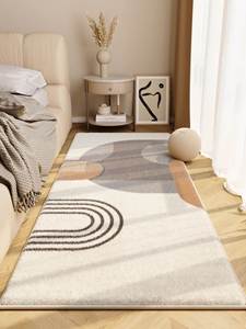 新西兰进口卧室地毯床边毯现代简约长条垫子高级感床前脚垫毛绒垫