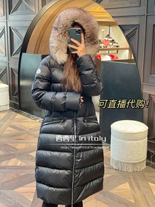 唐唐海外购MONCLER/蒙口新款女士boedic中长款毛帽修身羽绒服夹克