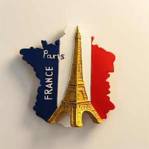 法国地标建筑埃菲尔铁塔旅游纪念家居装饰工艺品磁性冰箱贴伴手礼