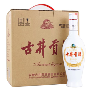 古井贡酒乳波贡50度42度浓香型500ml*6瓶整箱纯粮优级白酒