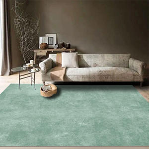 北欧纯色地毯现代简约客厅茶几毯卧室床边毯家用长方形定制可水洗