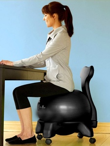 瑜伽球椅弹力坐球办公室健身座椅固定座办公椅瑜珈球凳子椅子坐垫