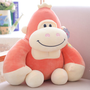 可爱创意大猩猩公仔抱枕黑金刚小猴子毛绒玩具玩偶布娃娃生日礼物