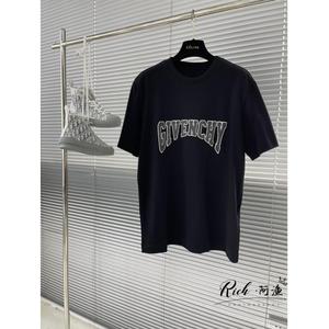 Givenchy/纪梵希 男士休闲运动短袖牙刷绣字母logo圆领套头T恤