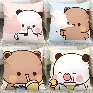 一二和布布小熊猫抱枕定制双面情侣可爱礼物靠枕学生宿舍午睡枕头
