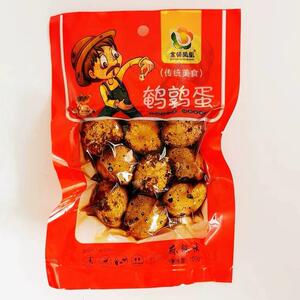 金领凤凰鹌鹑蛋100g 香辣味麻辣味带皮熟鹌鹑蛋卤味零食 3袋包邮