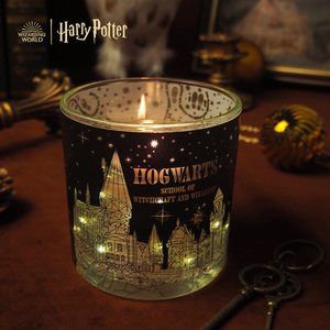 哈利波特正版周边产品活点地图光感香薰蜡烛LED城堡造型配件