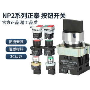 正泰按钮开关 NP2-BW系列NP2-BW3361 24V LED 带灯按钮金属头按钮