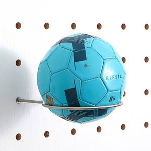 新款木目iwood洞洞板篮球足球收纳架收纳展示架适配15mm洞洞板配