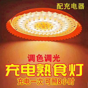 LED充电灯泡应急照明生鲜熟食卤味烧烤水果灯夜市摆摊地摊灯黄光