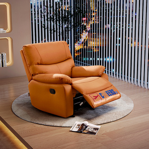 芝华仕头等舱单人沙发客厅科技布艺手动懒人多功能单椅休闲K9780
