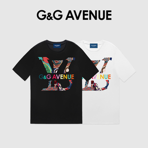 G&G丨大牌折扣丨2024夏季新款男士短袖t恤高端国际品牌纯棉大码男