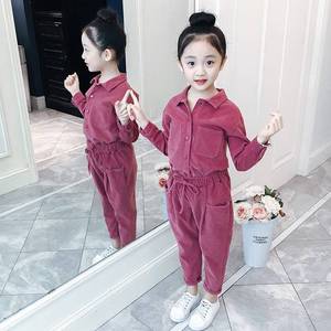 女童套装2019秋装新款童装儿童两件套韩版衣服女中大童春秋潮