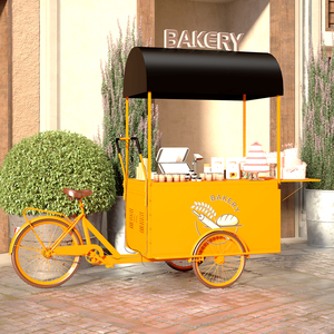 移动促销售卖摆摊车夜市美食小吃餐车商场创意三轮奶茶咖啡饮品车