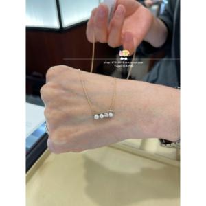 日本代购直邮TASAKI 18k balance diamonds solo海水珍珠钻石项链