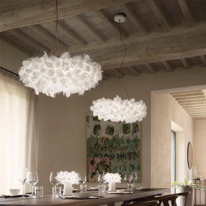 意大利客厅餐厅吊灯设计师法式书房卧室吸顶灯艺术花瓣心形装饰灯